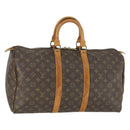 LOUIS VUITTON Monogram Keepall 45 Boston Tasche M41428 LV Auth 171108-1