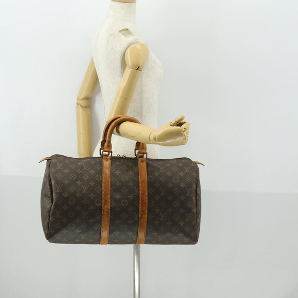 LOUIS VUITTON Monogram Keepall 45 Boston Tasche M41428 LV Auth 171108