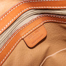 CELINE Macadam Canvas Hand Bag PVC Leather 2way Brown Gold Auth 171116-19