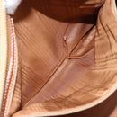 CELINE Macadam Canvas Hand Bag PVC Leather 2way Brown Gold Auth 171116-23