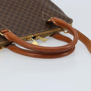 CELINE Macadam Canvas Hand Bag PVC Leather 2way Brown Gold Auth 171116-7