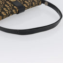 Christian Dior Trotter Canvas Shoulder Bag Black Gold Auth 171118-8