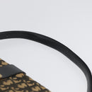 Christian Dior Trotter Canvas Shoulder Bag Black Gold Auth 171118-9