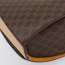 CELINE Macadam Canvas Shoulder Bag PVC Leather Brown Gold Auth 171119-16