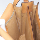 CELINE Macadam Canvas Shoulder Bag PVC Leather Brown Gold Auth 171119-21