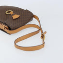 CELINE Macadam Canvas Shoulder Bag PVC Leather Brown Gold Auth 171119-7