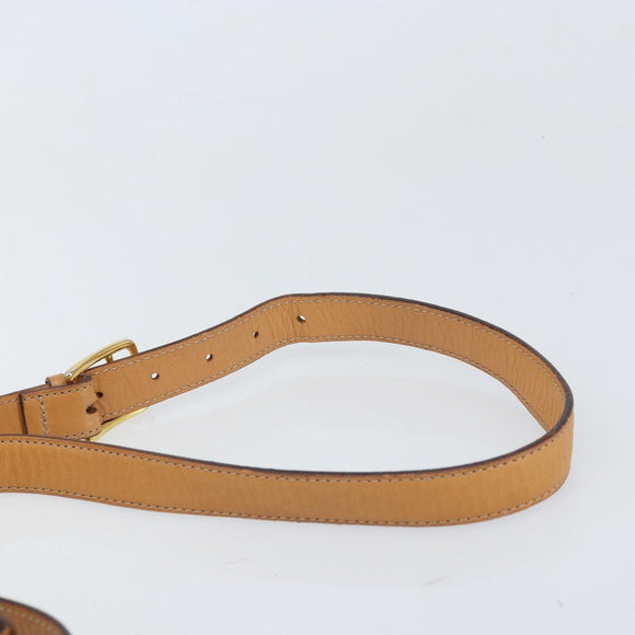 CELINE Macadam Canvas Shoulder Bag PVC Leather Brown Gold Auth 171119