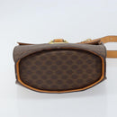 CELINE Macadam Canvas Shoulder Bag PVC Leather Brown Gold Auth 171119-5