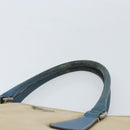 PRADA Tote Bag Canvas Beige Silver Auth 171123-8