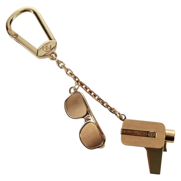 LOUIS VUITTON Porte Cles Cannes Key Holder metal Gold M65383 LV Auth 171129M