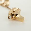 LOUIS VUITTON Porte Cles Cannes Key Holder metal Gold M65383 LV Auth 171129M-13