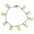 CHANEL Gradation Bracelet metal Yellow CC Auth 171130V-2