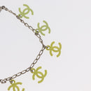 CHANEL Gradation Bracelet metal Yellow CC Auth 171130V-5