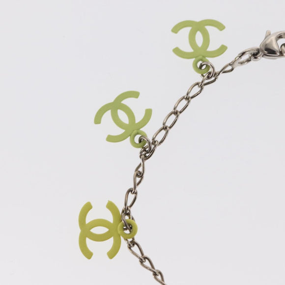 CHANEL Gradation Bracelet metal Yellow CC Auth 171130V