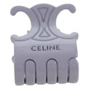 CELINE Barrette Trionne Hair clip metal Purple Pink Auth 171131M-11