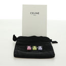 CELINE Barrette Trionne Hair clip metal Purple Pink Auth 171131M-15