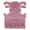 CELINE Barrette Trionne Hair clip metal Purple Pink Auth 171131M-3