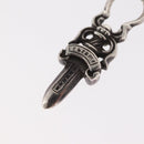 Chrome Hearts Dolch Anhänger Top Ag925 Silber Auth 171143SM-6