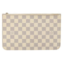 LOUIS VUITTON Damier Azur Neverfull MM Pouch LV Auth 171149-2
