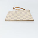 LOUIS VUITTON Damier Azur Neverfull MM Pouch LV Auth 171149-4
