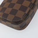 LOUIS VUITTON Damier Ebene T&B Mini Pochette Pouch N58011 Auth 171153-17
