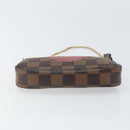 LOUIS VUITTON Damier Ebene T&B Mini Pochette Pouch N58011 Auth 171153-5