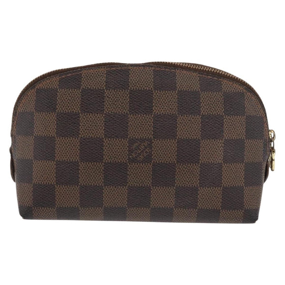 LOUIS VUITTON Damier Ebene Pochette Cosmetic PM Pouch N47516 LV Auth 171155