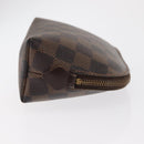 LOUIS VUITTON Damier Ebene Pochette Cosmetic PM Pouch N47516 LV Auth 171155-3