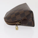 LOUIS VUITTON Damier Ebene Pochette Cosmetic PM Pouch N47516 LV Auth 171155-4
