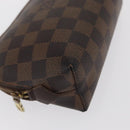 LOUIS VUITTON Damier Ebene Pochette Cosmetic PM Pouch N47516 LV Auth 171155-7