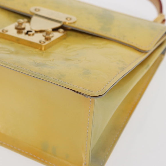 LOUIS VUITTON Monogram Vernis Spring street Hand Bag Gris M91029 LV Auth 171166