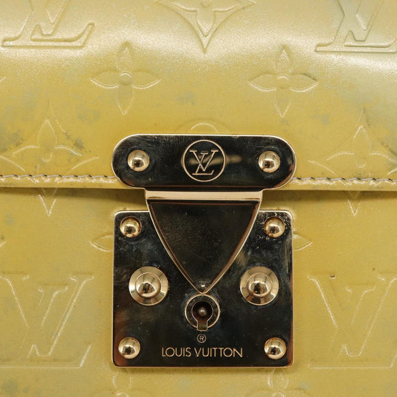 LOUIS VUITTON Monogram Vernis Spring street Hand Bag Gris M91029 LV Auth 171166