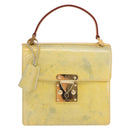 LOUIS VUITTON Monogram Vernis Spring street Hand Bag Gris M91029 LV Auth 171166-13