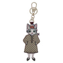 GUCCI GG Supreme Japan limited edition Yuko Higuchi Cat BO Charm Beige 171170SAM-2