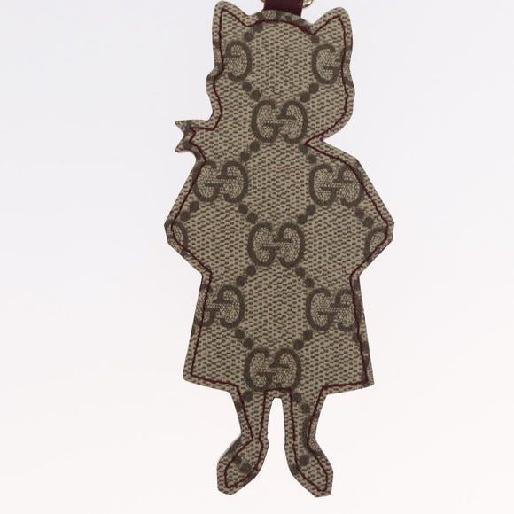 GUCCI GG Supreme Japan limited edition Yuko Higuchi Cat BO Charm Beige 171170SAM
