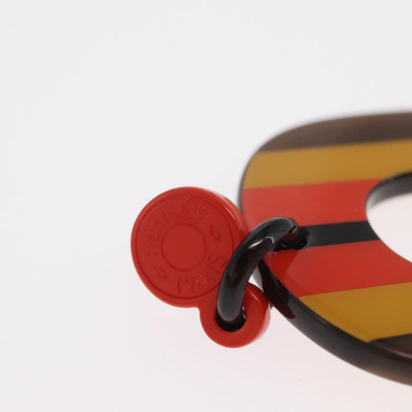 HERMES Buffalo Horn Locabar Pierce metal plastic Orange Auth 171179M