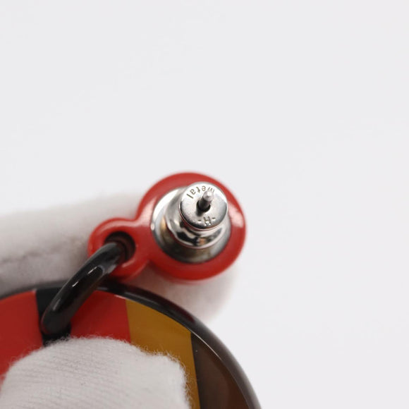 HERMES Buffalo Horn Locabar Pierce metal plastic Orange Auth 171179M