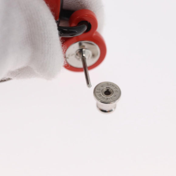 HERMES Buffalo Horn Locabar Pierce metal plastic Orange Auth 171179M