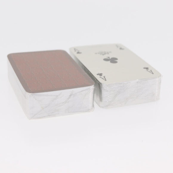 HERMES mini Playing Cards paper Brown Green Auth 171180M