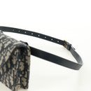 Christian Dior Trotter Canvas Saddle Waist bag Navy Gold Auth 171184M-10