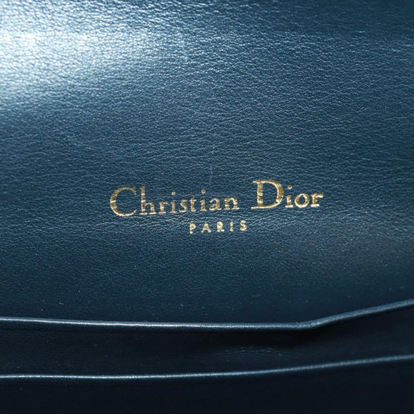 Christian Dior Trotter Canvas Saddle Waist bag Navy Gold Auth 171184M