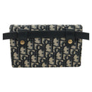 Christian Dior Trotter Canvas Saddle Waist bag Navy Gold Auth 171184M-3