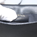 FENDI Chain Shoulder Bag Leather Black Gold Auth 171185M-11