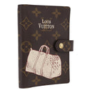 LOUIS VUITTON Monogram Keepall Agenda PM Day Planner Cover R20964 LV Auth 171189-1