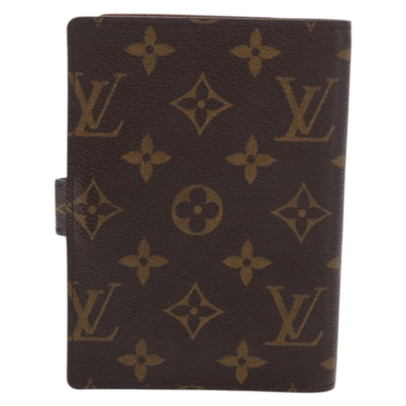 LOUIS VUITTON Monogram Keepall Agenda PM Day Planner Cover R20964 LV Auth 171189