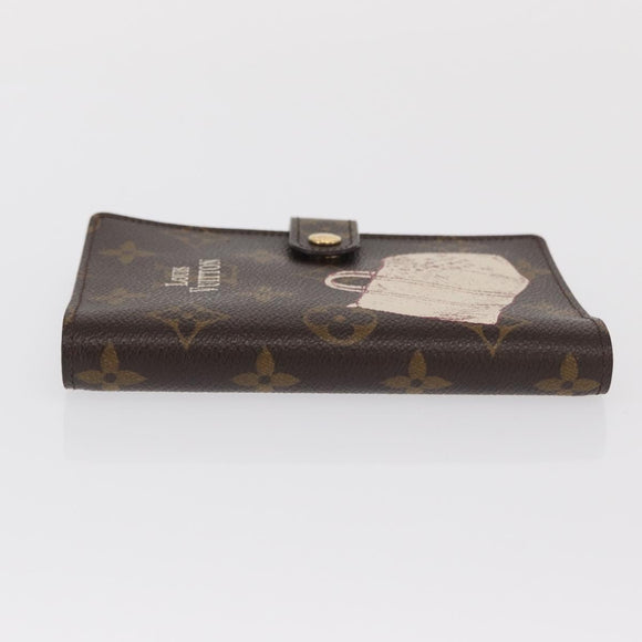 LOUIS VUITTON Monogram Keepall Agenda PM Day Planner Cover R20964 LV Auth 171189