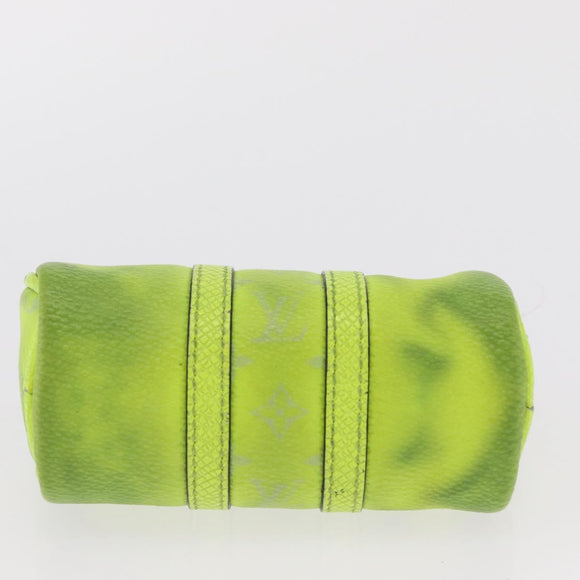 LOUIS VUITTON Taigalama Porte Cles Mini Keepall Charm Yellow M01048 Auth 171192