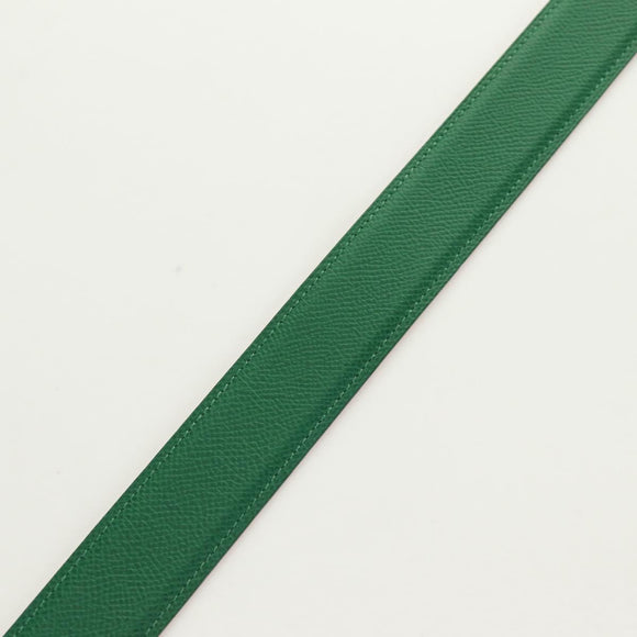 HERMES Constance H belt Belt Leather 31.5"" Green Red Auth 171197V