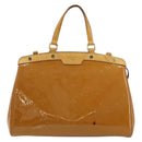 LOUIS VUITTON Monogram Vernis Blair MM Bag 2way Rose Velours M91588 Auth 171221-13