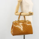 LOUIS VUITTON Monogram Vernis Blair MM Bag 2way Rose Velours M91588 Auth 171221-26